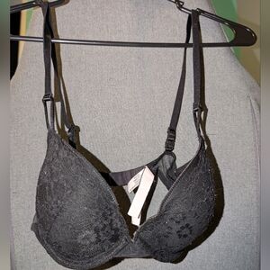 Black Lace Bra